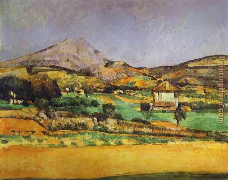 Plain by Mount Sainte-Victoire painting - Paul Cezanne Plain by Mount Sainte-Victoire art painting